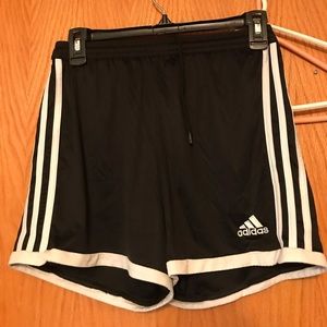 black adidas shorts, worn once, great condition.
